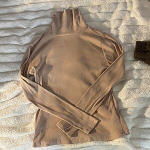 Old Navy Tan Cowl Neck Sweater Soft Knit